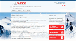 Desktop Screenshot of alpina-hr.com