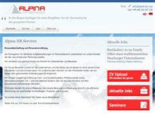 Tablet Screenshot of alpina-hr.com